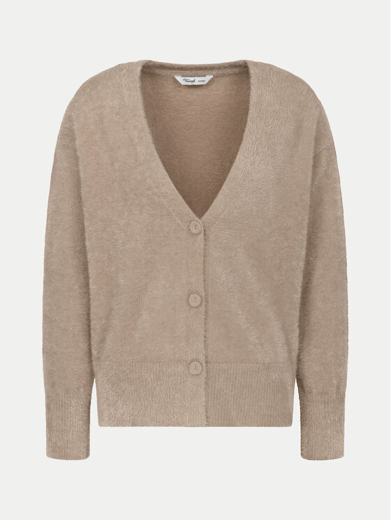 Triumph Triumph Cardigan Smart Thermal 10221469 Bej Regular Fit
