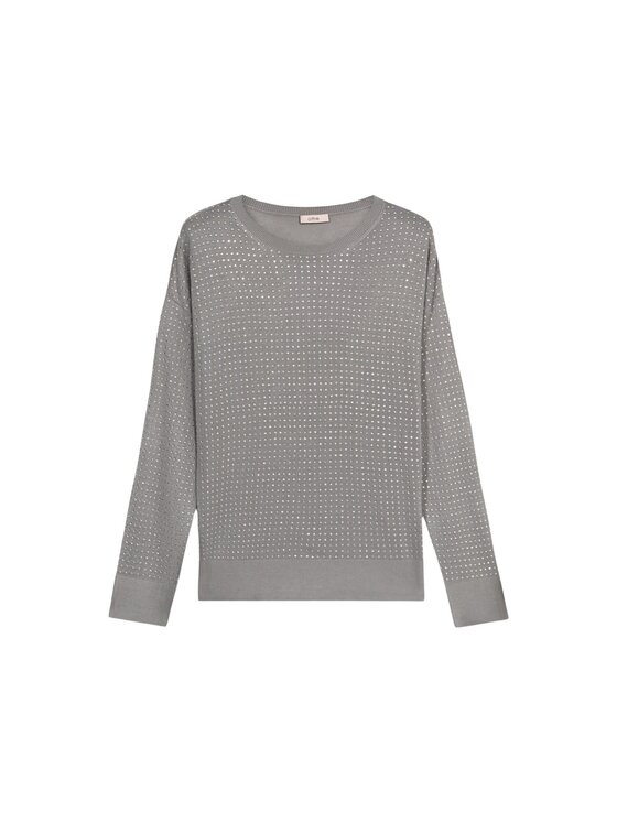 Oltre Oltre Maglione M508J005270N013 Grigio Slim Fit