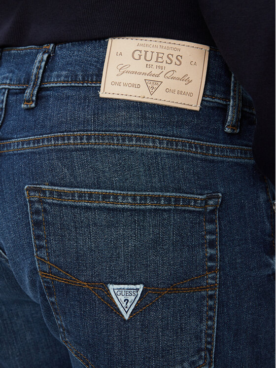 Guess Guess Džínsy M6YA82 D1477 Tmavomodrá Relaxed Fit