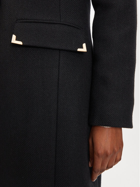 Morgan Morgan Wollmantel 242-GATI.F Schwarz Regular Fit