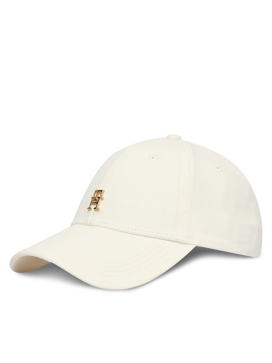 Tommy Hilfiger Tommy Hilfiger Czapka z daszkiem Th Elevated Chic Cap AW0AW17631 Biały