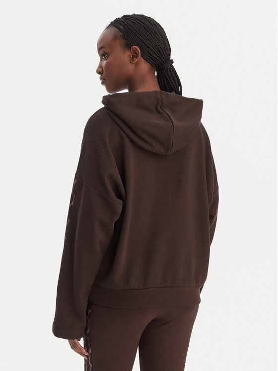 adidas adidas Džemperis ar kapuci Seasonal Essentials Leopard Print KA4683 Brūns Loose Fit