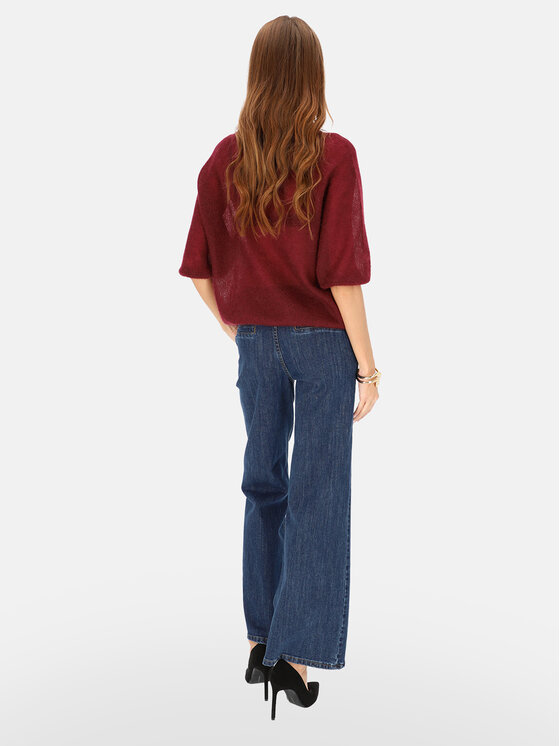 L’AF L’AF Sweter Era Bordowy Regular Fit