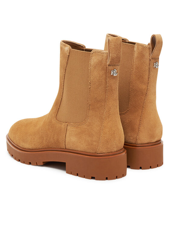 LAUREN RALPH LAUREN LAUREN RALPH LAUREN Kotníková obuv s elastickým prvkem 802974477001 Hnědá