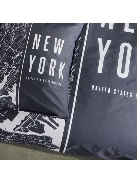 MIAhome MIAhome Komplet pościeli 220x240 cm NEW YORK Czarny
