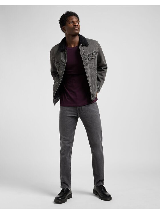 Lee Lee T-shirt SS PATCH LOGO TEE Viola Regular Fit