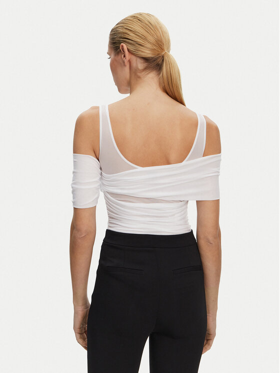 PINKO PINKO Bodi Bella 104832 A2H1 Bijela Regular Fit