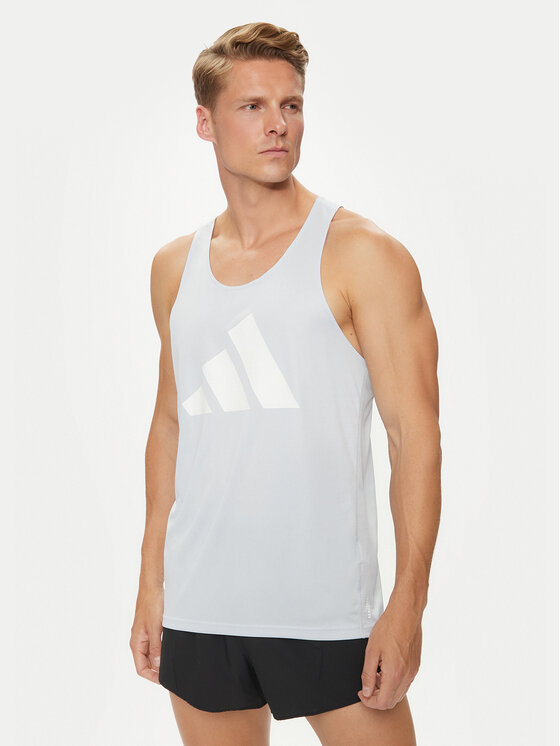 adidas Tank top Run It IN0087 Svijetloplava Slim Fit | Modivo.hr