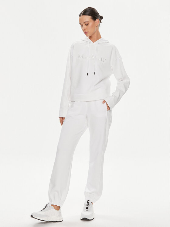 Max Mara Leisure Max Mara Leisure Долнище анцуг Markus 2416781038 Бял Regular Fit