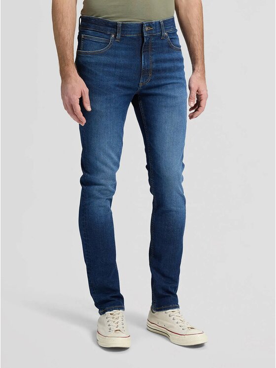 Lee Lee Jeansy LUKE Niebieski Slim Fit