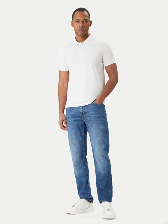 Calvin Klein Calvin Klein Polokošile LV04LF200G Bílá Slim Fit