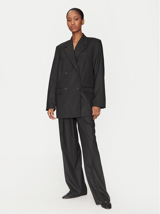 2NDDAY 2NDDAY Παντελόνι υφασμάτινο Carter 2251161120 Μαύρο Wide Leg