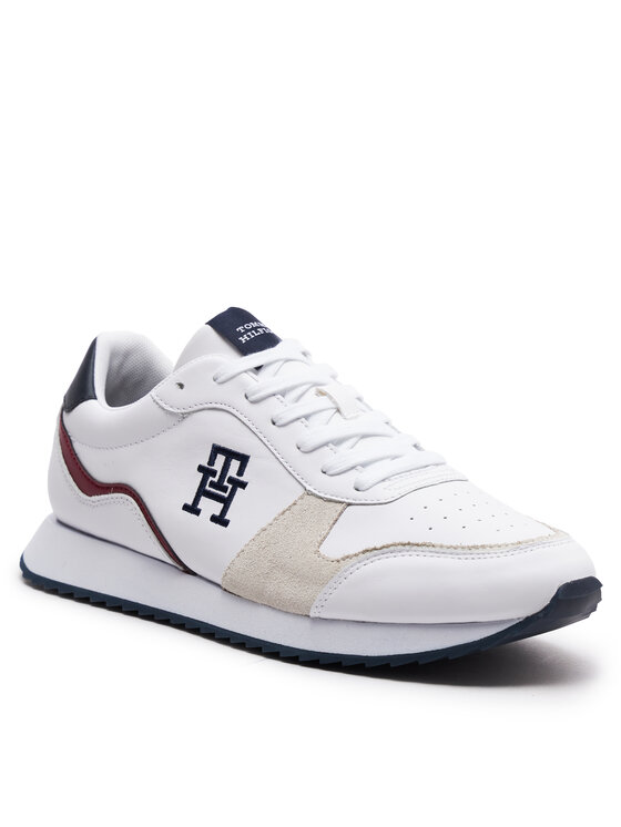 Tommy Hilfiger Tommy Hilfiger Superge Runner Evo Lth Mix FM0FM04959 Bela