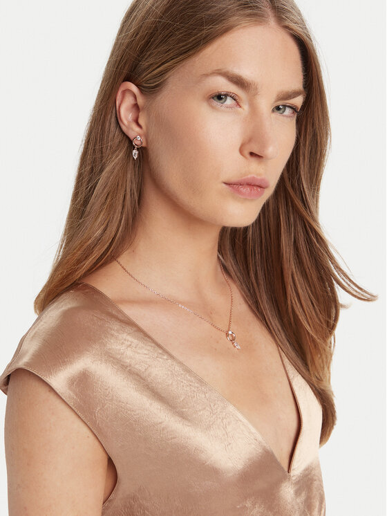 Swarovski Swarovski Komplekti kuuluvad kaelakee ja rõngad Mesmera 5733808 Roosa kuld
