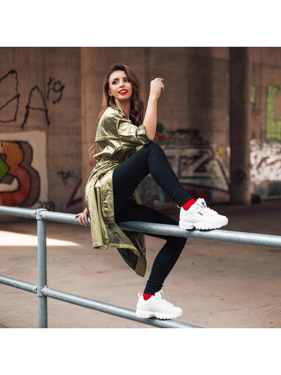 Fila Fila Αθλητικά Disruptor Low Wmn 1010302.1FG Λευκό