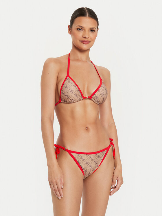 Guess Guess Spodní část bikin E4YO06 MC04R Hnědá