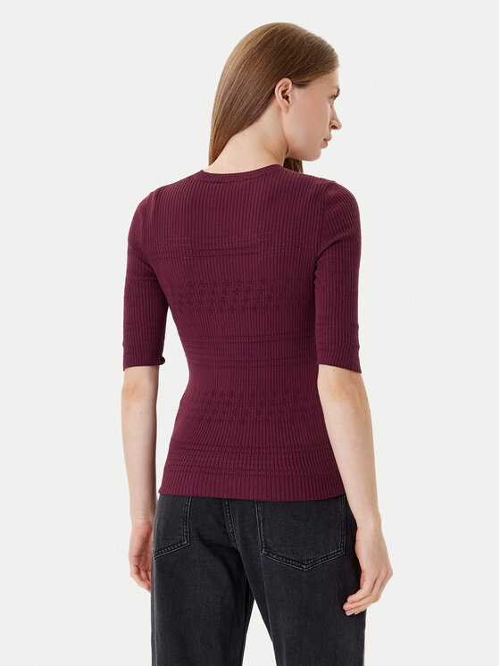 TWINSET TWINSET Pulover 252TP3240 Vișiniu Regular Fit