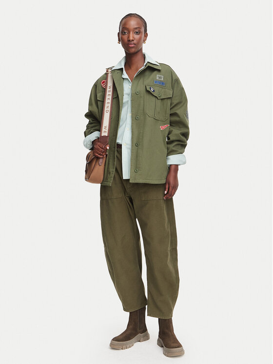 Weekend Max Mara Weekend Max Mara Πουκαμισοτζάκετ Razza 2625086011 Χακί Regular Fit
