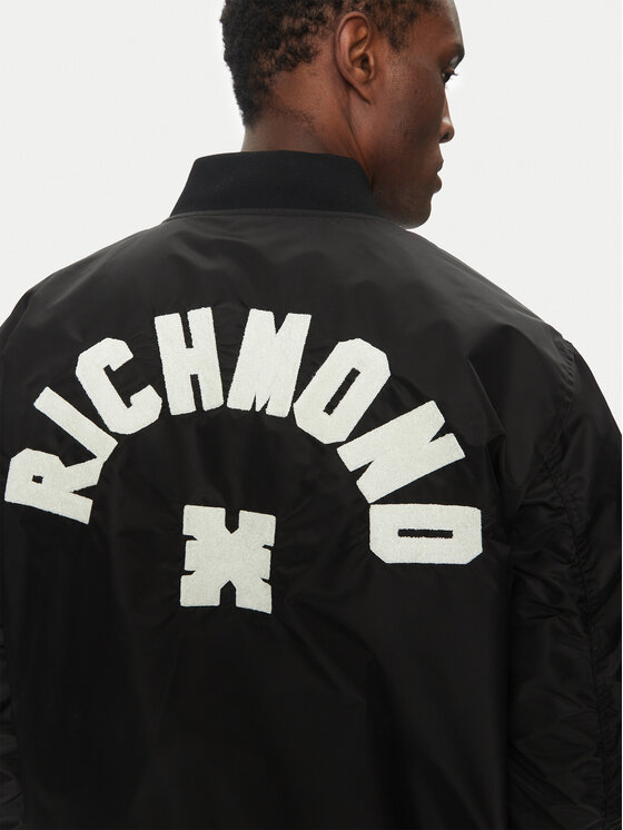Richmond X Richmond X Μπόμπερ μπουφάν UMP25070GB Μαύρο Regular Fit