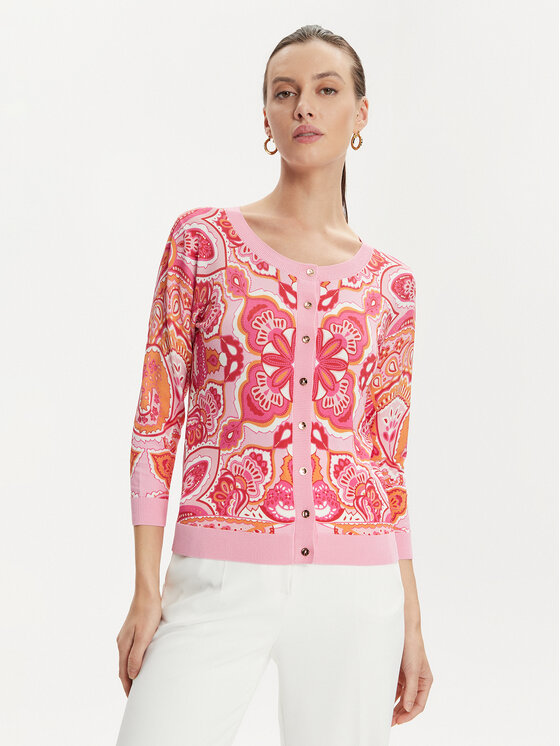 Luisa Spagnoli Luisa Spagnoli Ζακέτα Crostone 58242 Ροζ Regular Fit
