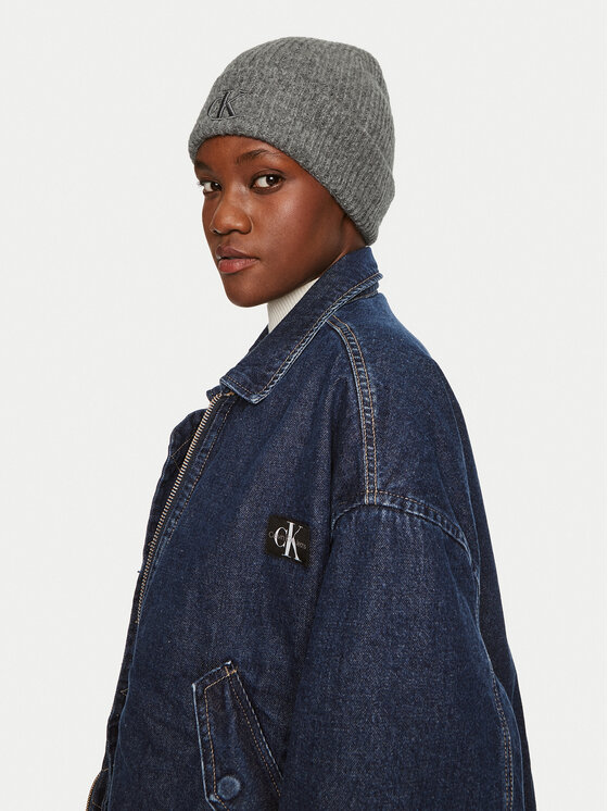 Calvin Klein Calvin Klein Шапка Thick Embroidery K60K612321 Сив
