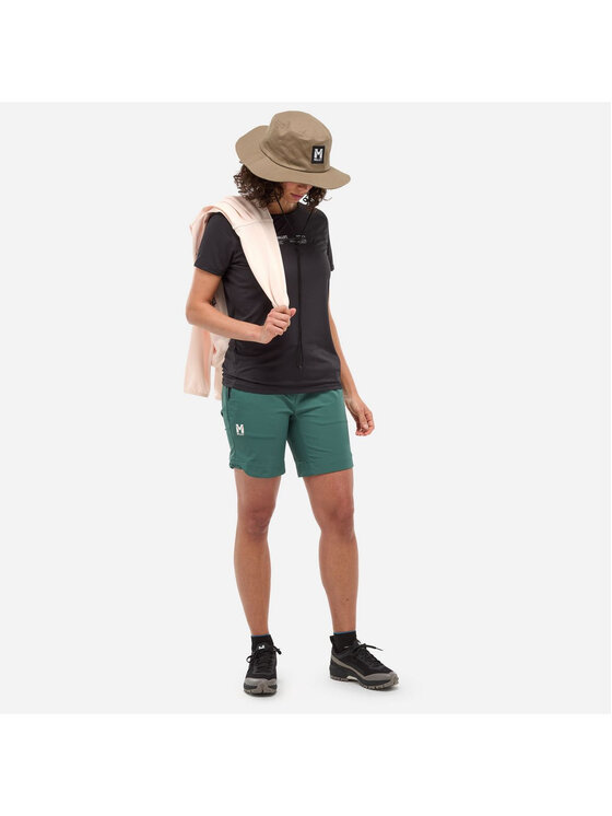 Millet Millet Szorty sportowe Ubic Stretch Short W Zielony Regular Fit