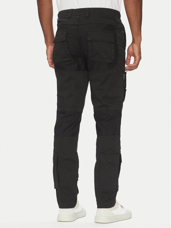 Aeronautica Militare Aeronautica Militare Riidest püksid 251PA1387CT1493 Must Regular Fit