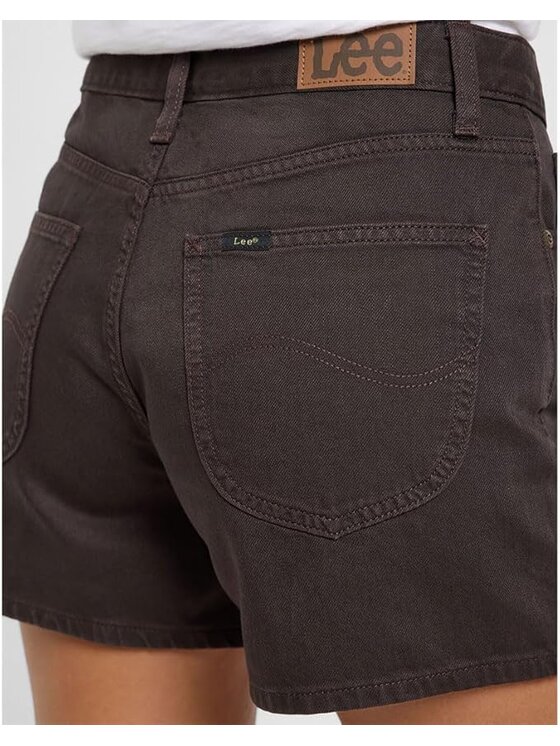 Lee Lee Pantaloncini di jeans CAROL SHORT Marrone Straight Fit
