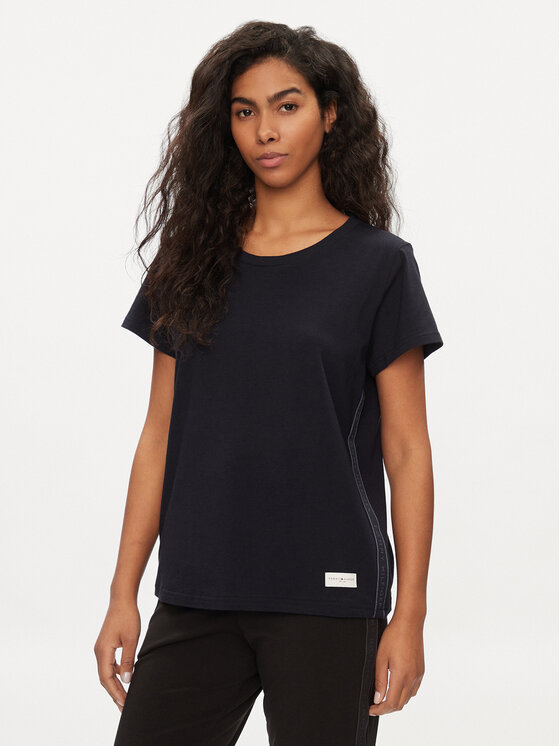 Tommy Hilfiger T-shirt UW0UW04873 Blu scuro Relaxed Fit, taglia : XS