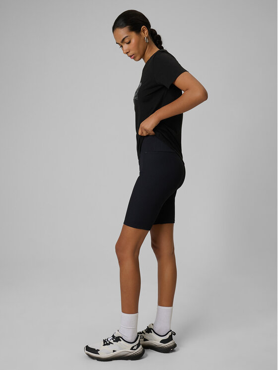 4F 4F Kolarki TREKKING Czarny Slim Fit