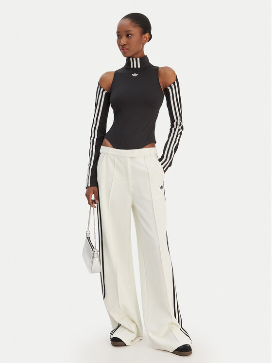 adidas adidas Medžiaginės kelnės Sport Tailored KC9089 Balta Wide Leg
