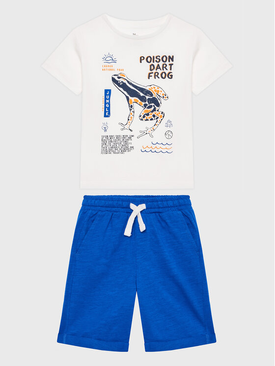 Zippy Zippy Súprava Tričko a šortky ZKBAP0602 23009 Modrá Regular Fit