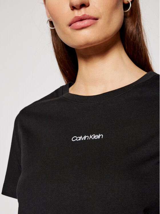 Calvin Klein Calvin Klein Majica Mini K20K202912 Črna Regular Fit