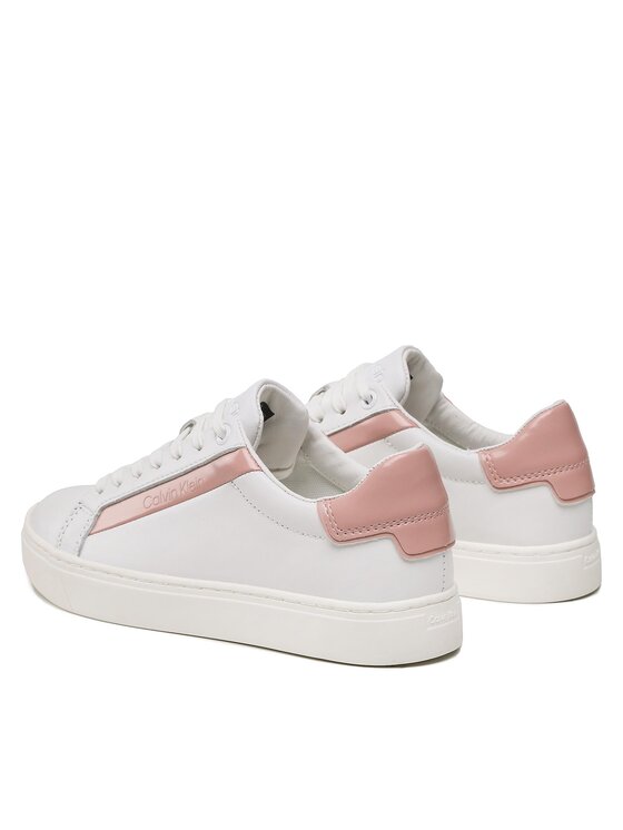 Calvin Klein Calvin Klein Snīkeri Logo Cupsole Lace Up HW0HW01353 Balts
