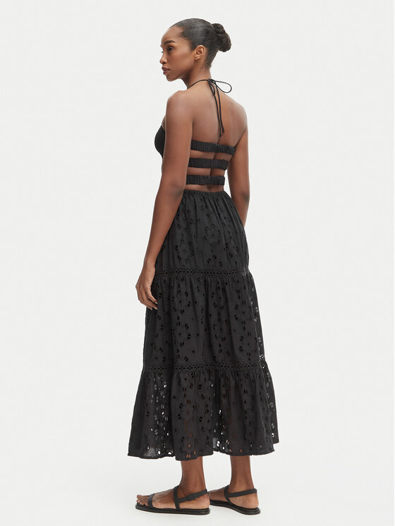 Iconique Iconique Лятна рокля Sirya IC26-007 Черен Regular Fit