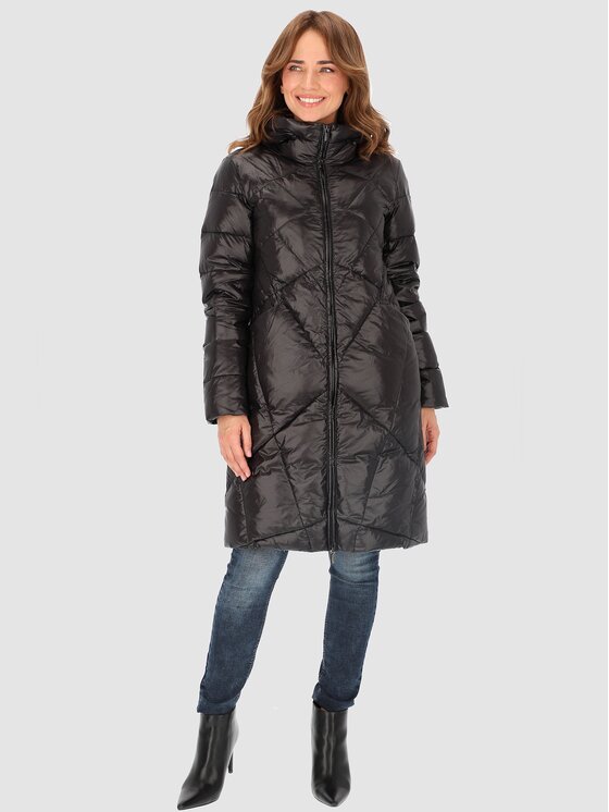 Perso Perso Kurtka damska BLH236060FX Czarny Regular Fit