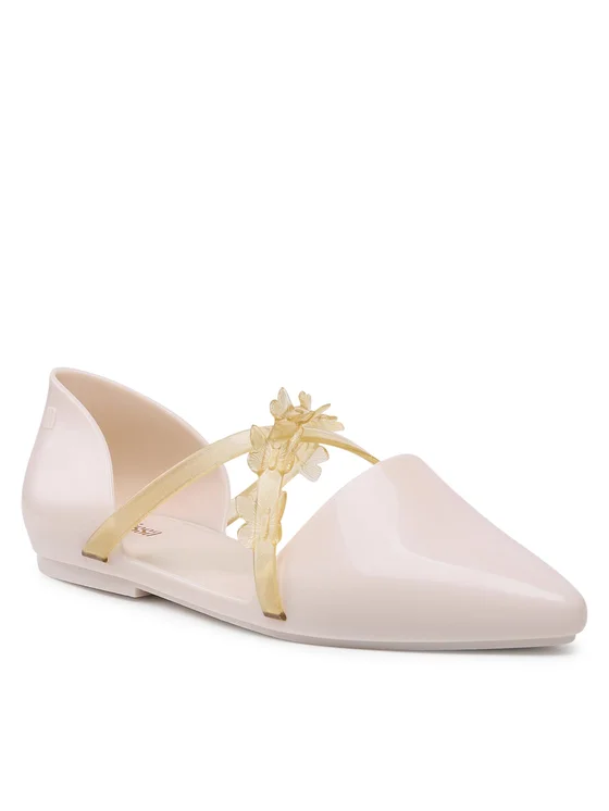 Melissa Halbschuhe Pointy Striple Fly Ad 33638 Beige