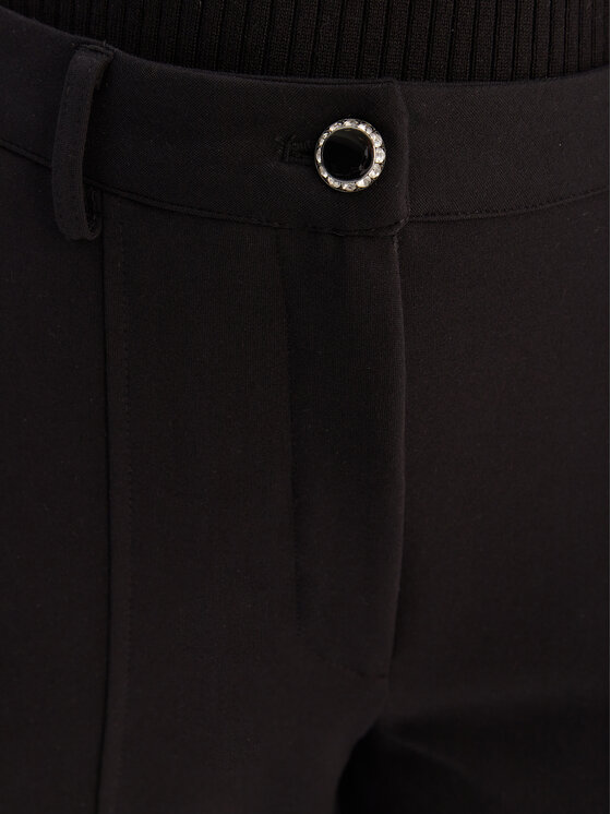 Guess Guess Pantaloni din material W6RB11 KCMU2 Negru Straight Leg