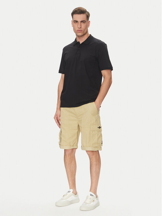 Aeronautica Militare Aeronautica Militare Stoffshorts 251BE250CT3501 Beige Regular Fit