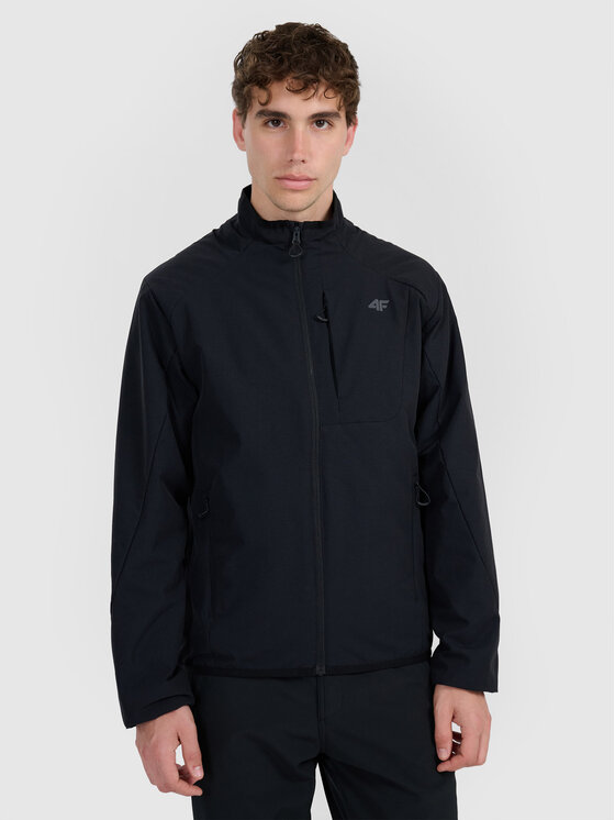 4F 4F Kurtka wielofunkcyjna HALNY Czarny Regular Fit