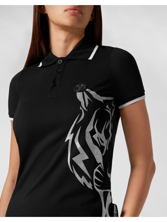 Plein Sport Plein Sport Polo 955 Czarny Regular Fit