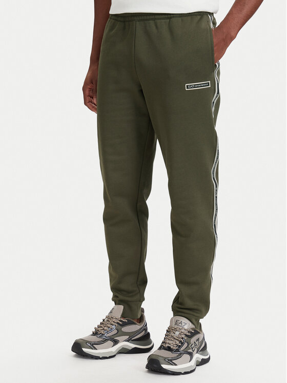 EA7 Emporio Armani EA7 Emporio Armani Teplákové nohavice 7M002198 AF10377 U7014 Tmavo zelená Slim Fit