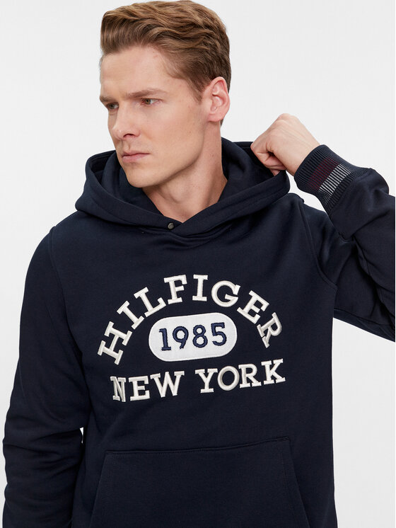 Tommy Hilfiger Tommy Hilfiger Mikina Collegiate MW0MW32682 Tmavomodrá Regular Fit
