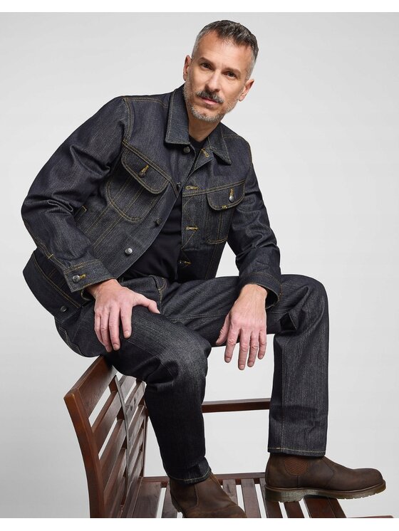 Lee Lee Kurtka przejściowa 101 Rider Jacket Niebieski Regular Fit