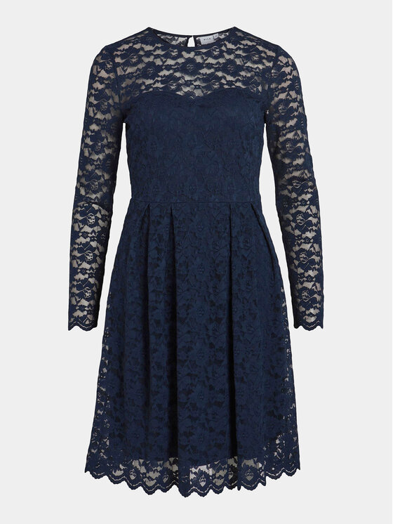 Vila Vila Coctailkleid Kalila 14078211 Dunkelblau Regular Fit