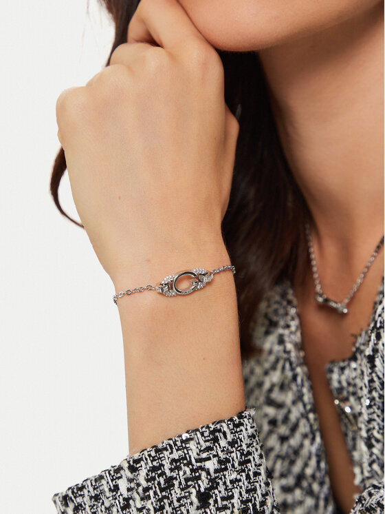 Guess Guess Náramek JUBB04 510JW Stříbrná