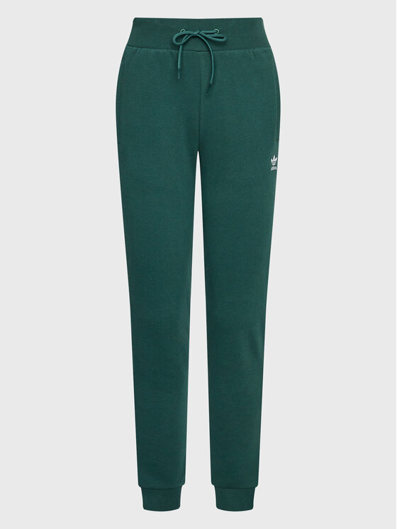 adidas adidas Spodnji del trenirke adicolor Essentials HS6781 Zelena Slim Fit
