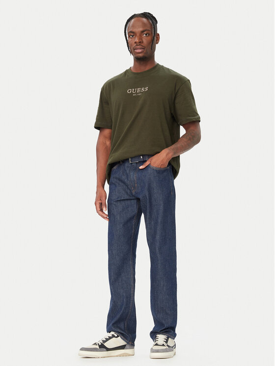 Guess Guess T-Shirt M6BI55 K6192 Σκούρο πράσινο Oversize
