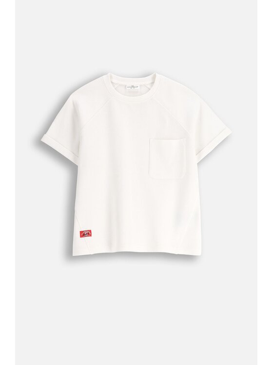 Coccodrillo Coccodrillo T-Shirt ZC5143203AGJ-003 Écru Regular Fit