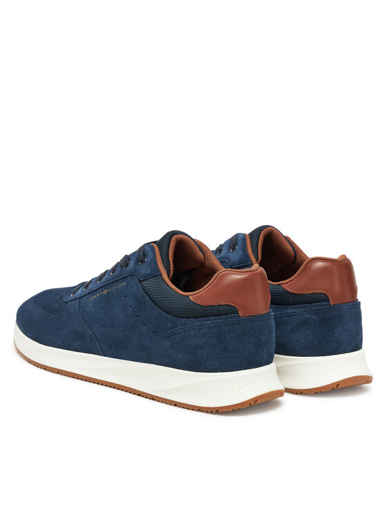 Tommy Hilfiger Tommy Hilfiger Sneakersy Premium Suede Hybrid FM0FM05690 Granatowy